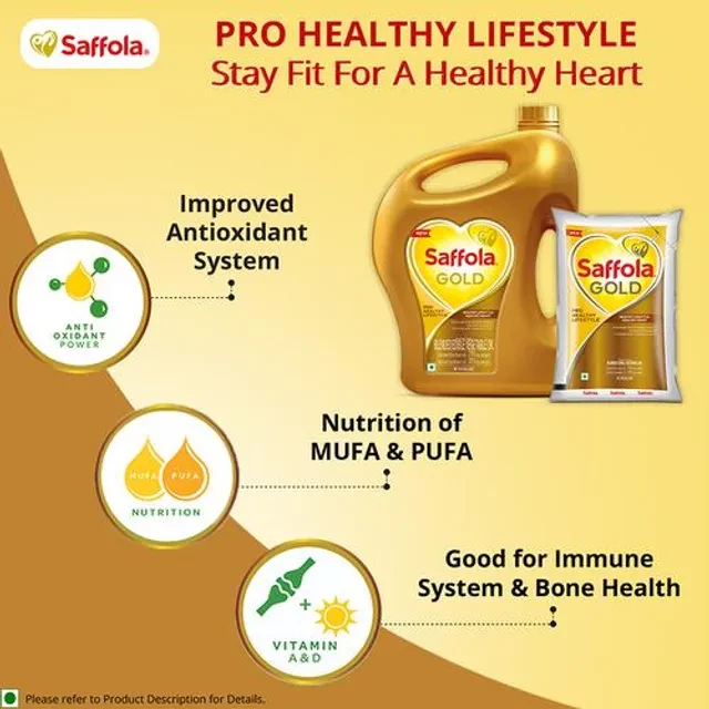 Saffola Gold - Pro Healthy Lifestyle Edible Oil, 3X1 L-7.webp